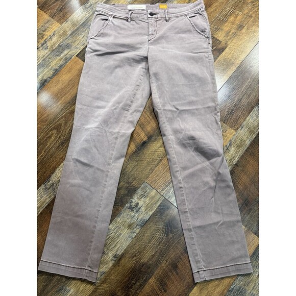 Pilcro and the Letterpress Womens 28 Hyphen Khaki Stretch Straight Leg Academia - Picture 1 of 7